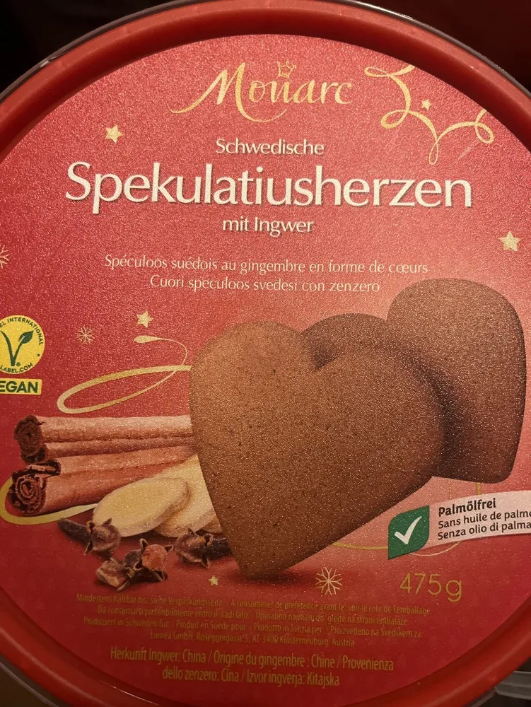 Spekulatiusherzen
