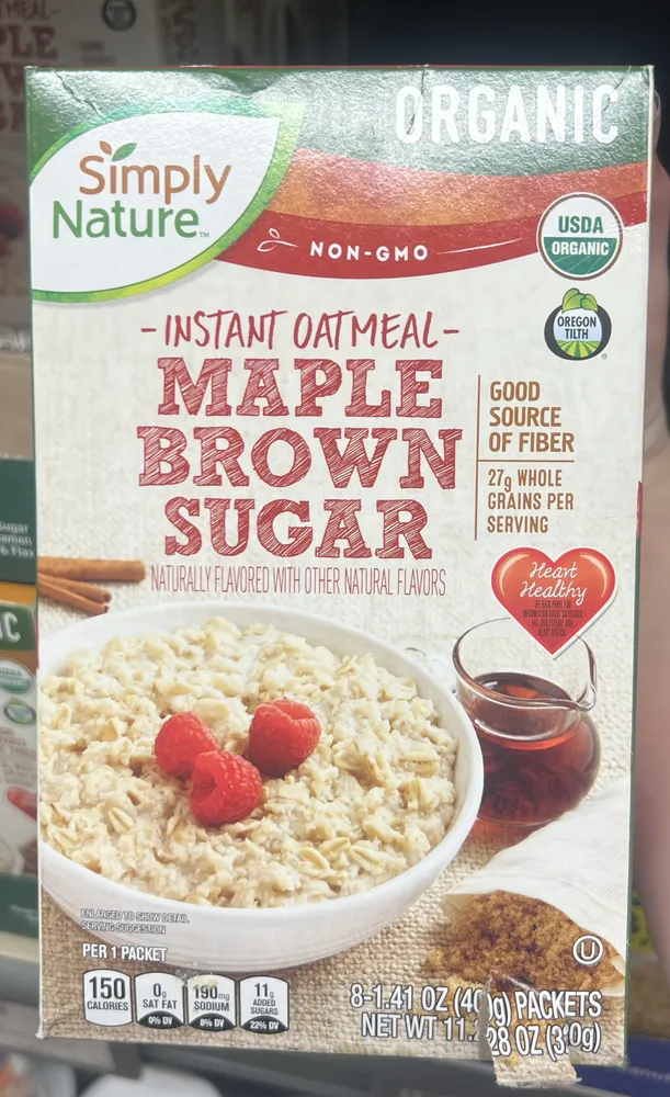 Instant Oatmeal - Maple Brown Sugar