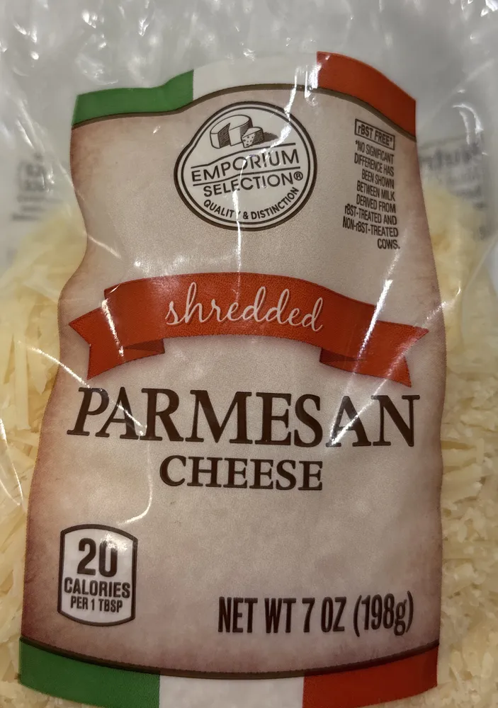 shredded PARMESAN CHEESE