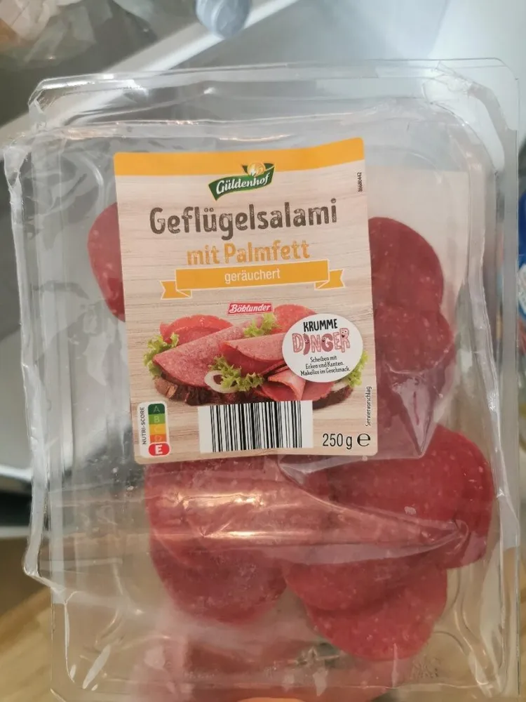 Geflügelsalami mit Palmfett