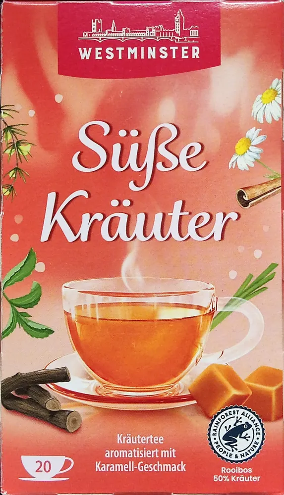 Süße Kräuter - Kräutertee mit Karamellgeschmack