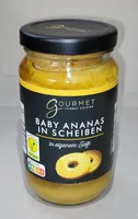 Baby-Ananas in Scheiben - In eigenem Saft