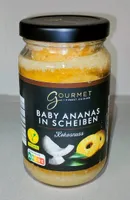 Baby-Ananas in Scheiben - Kokosnuss
