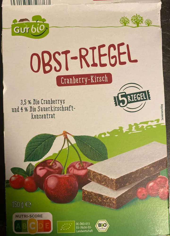 Bio-Obstriegel - Cranberry-Kirsch