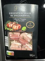 Ziegenfrischkäse im Specknantel