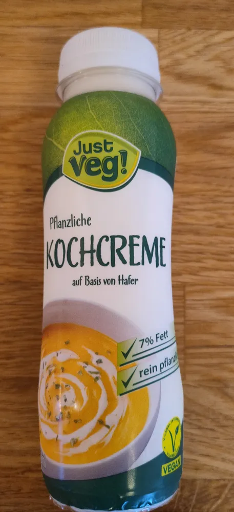 Pflanzliche Kochcreme