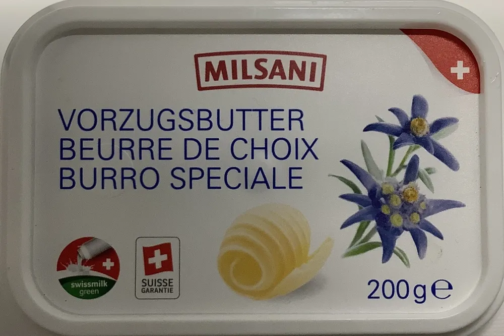 VORZUGSBUTTER BEURRE DE CHOIX BURRO SPECIALE