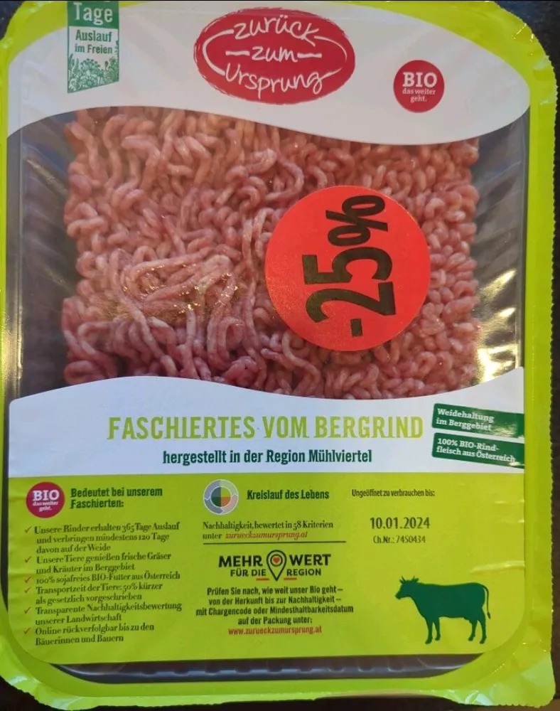 Faschiertes Vom Bergrind