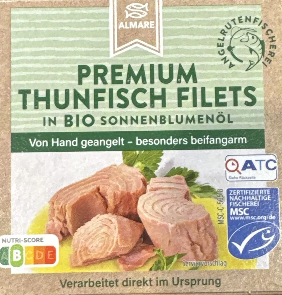 Premium Thunfisch Filets in BIO Sonnenblumenöl