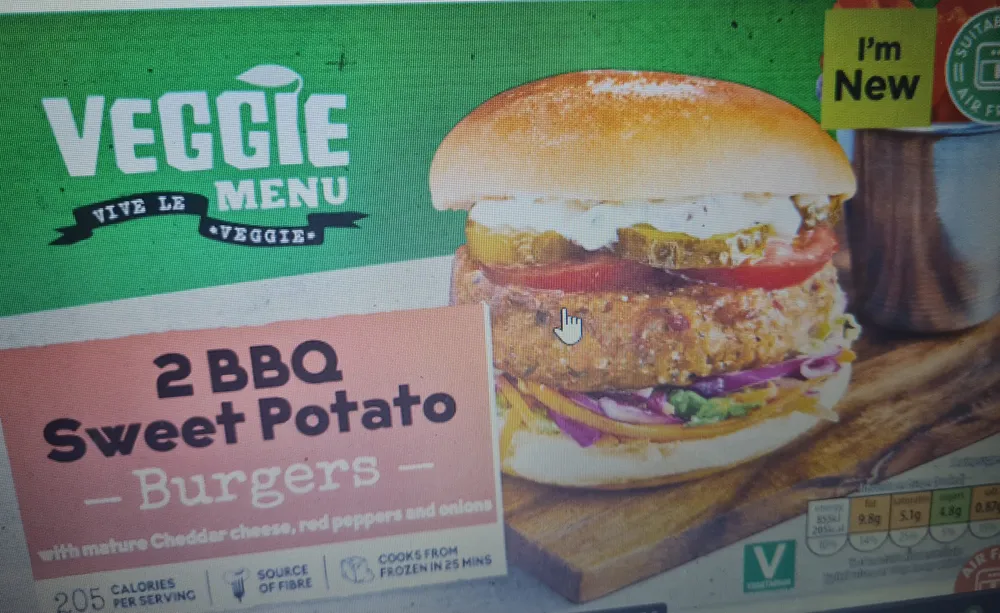 2 BBQ Sweet Potato Burgers