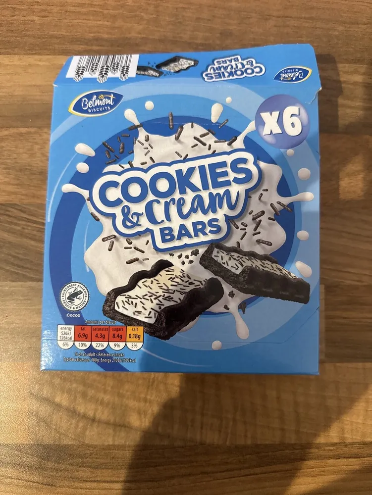 Cookie & Cream Bars