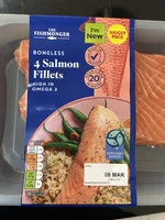 4 Boneless Salmon Fillets