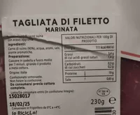 Tagliata di filetto marinata