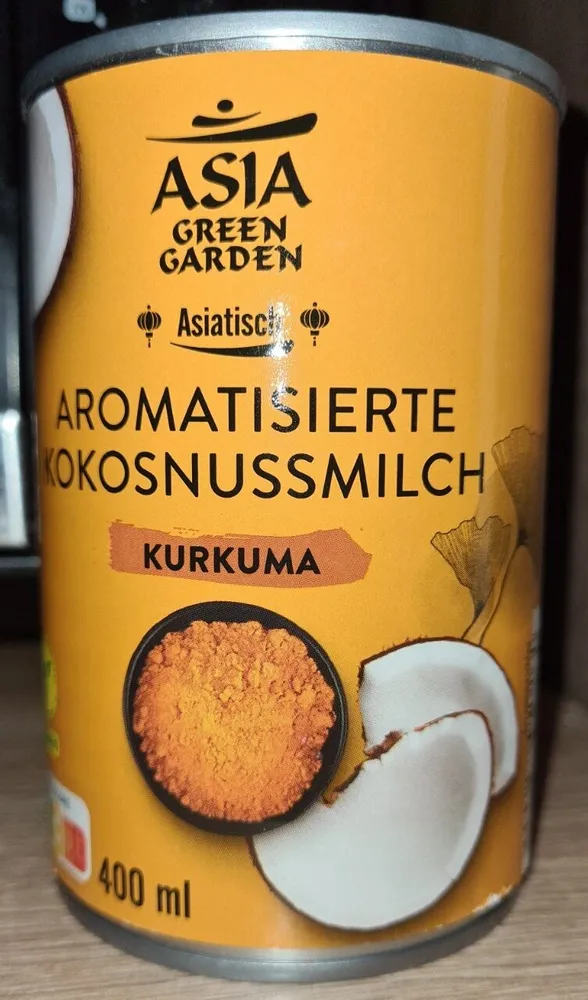 Aromatisierte Kokosnussmilch - Kurkuma