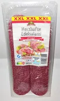 ALDI SCHWEIN GUT DREI EICHEN Edelsalami XXL Geräuchert Aus der Kühlung 1.59€ 180-g-Packung 1kg8.83€