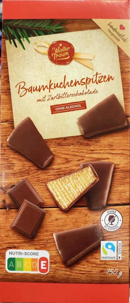 Baumkuchenspitzen Zartbitterschokolade