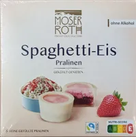 Pralinen Typ Spaghetti-Eis