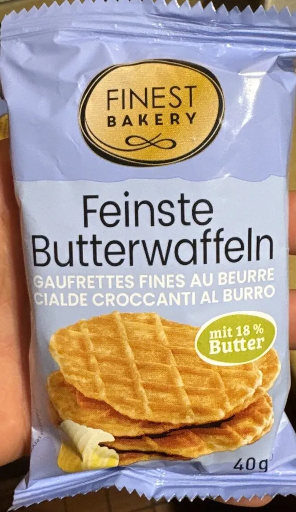 Feinste Butterwaffeln (240 g, 6 x 40 g; einzeln aufgeführt)
