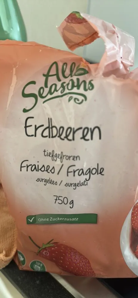 Erdbeeren tiefgefroren