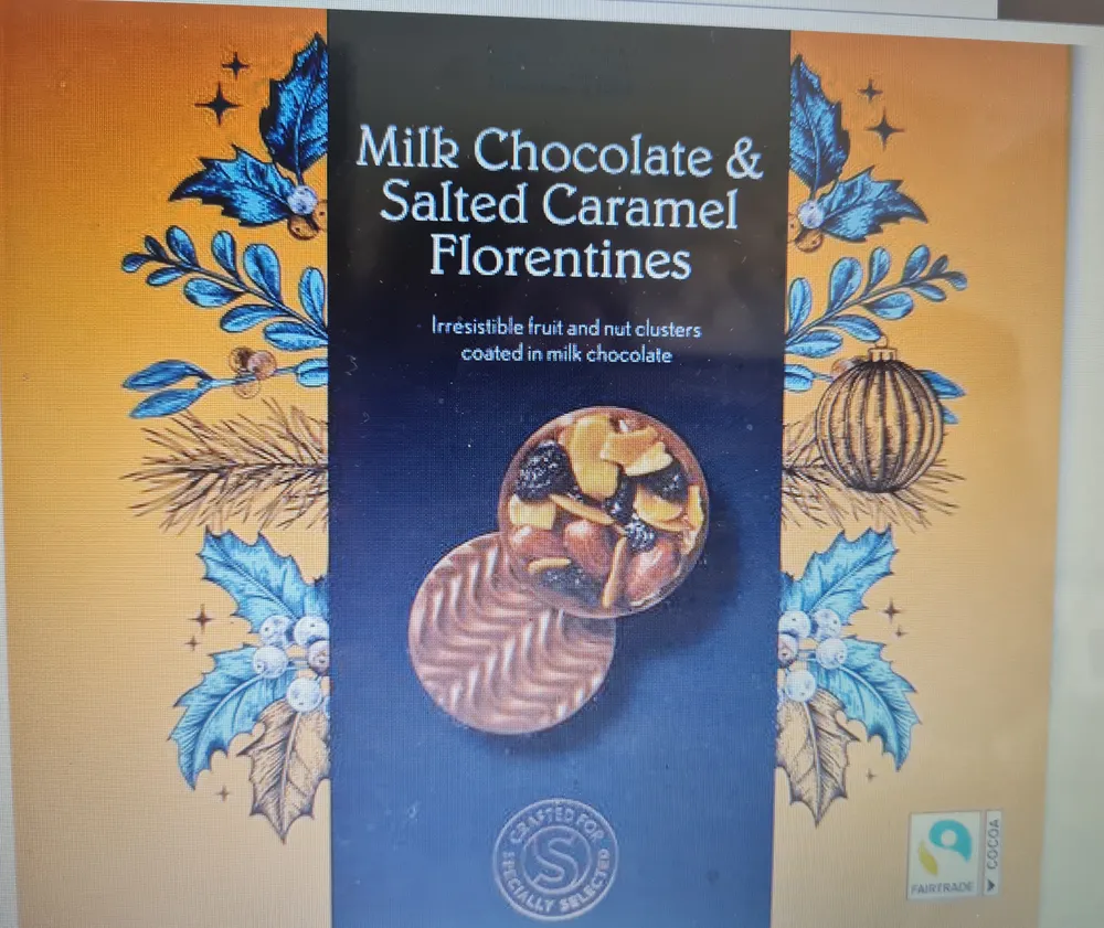 Milk chocolate & salted carmel Florentines
