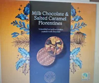 Milk chocolate & salted carmel Florentines