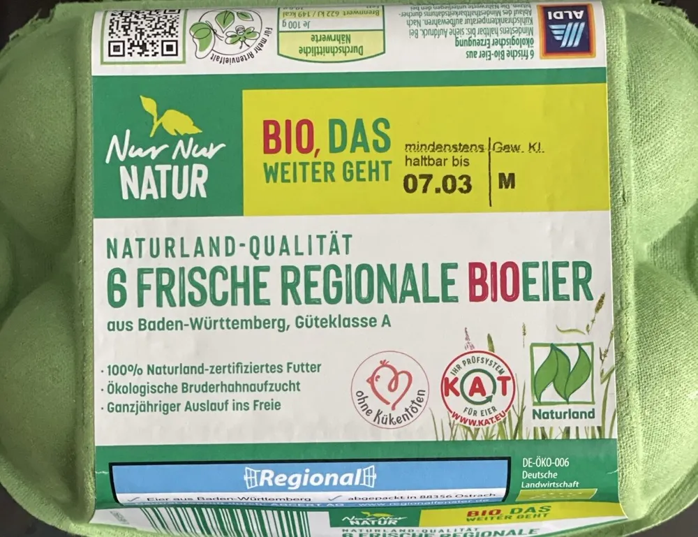 Frische Regionale Bio Eier