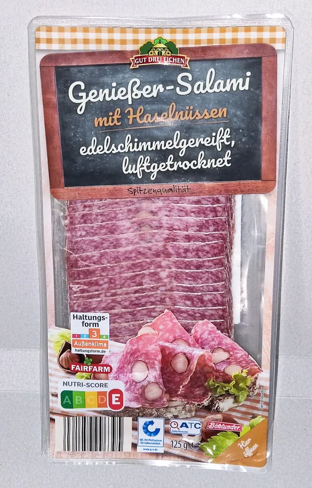 Genießer-Salami mit Haselnüssen, luftgetrocknet