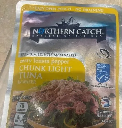 zesty lemon pepper CHUNK LIGHT TUNA IN WATER