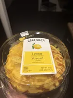 Lemon Streusel Cake With Yellow Icing