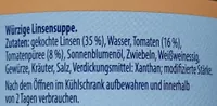 Griechische Suppe - Linse-Tomate