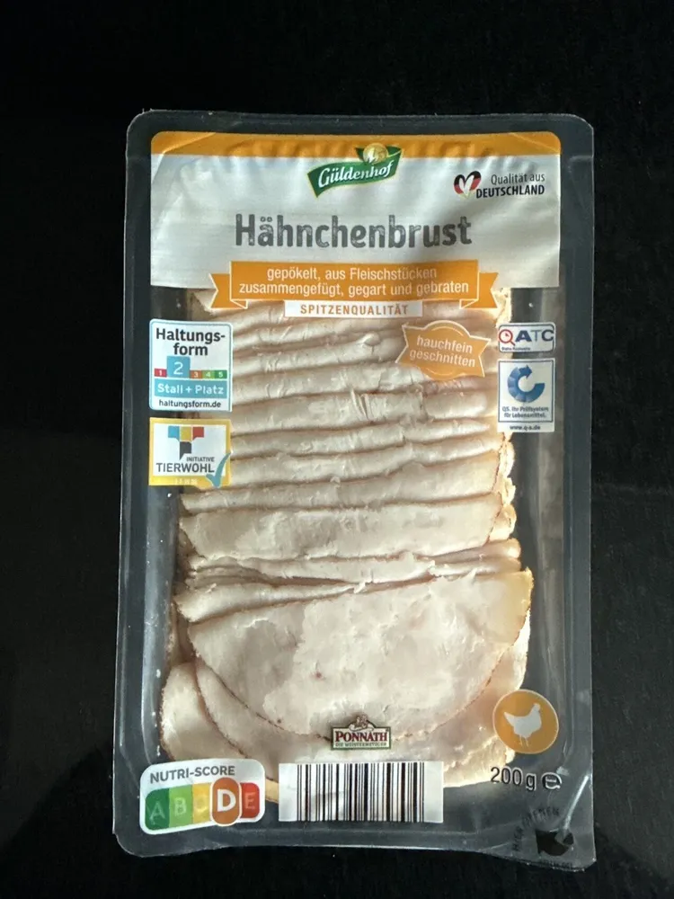 Hähnchenbrust, Aufschnitt Scheiben