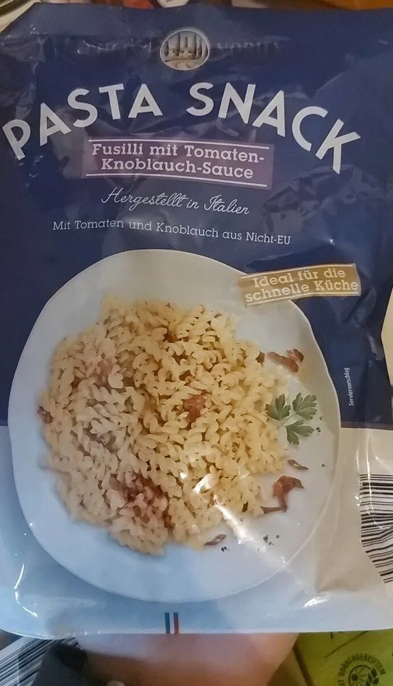 Pasta-Snack - Tomaten-Knoblauch-Sauce