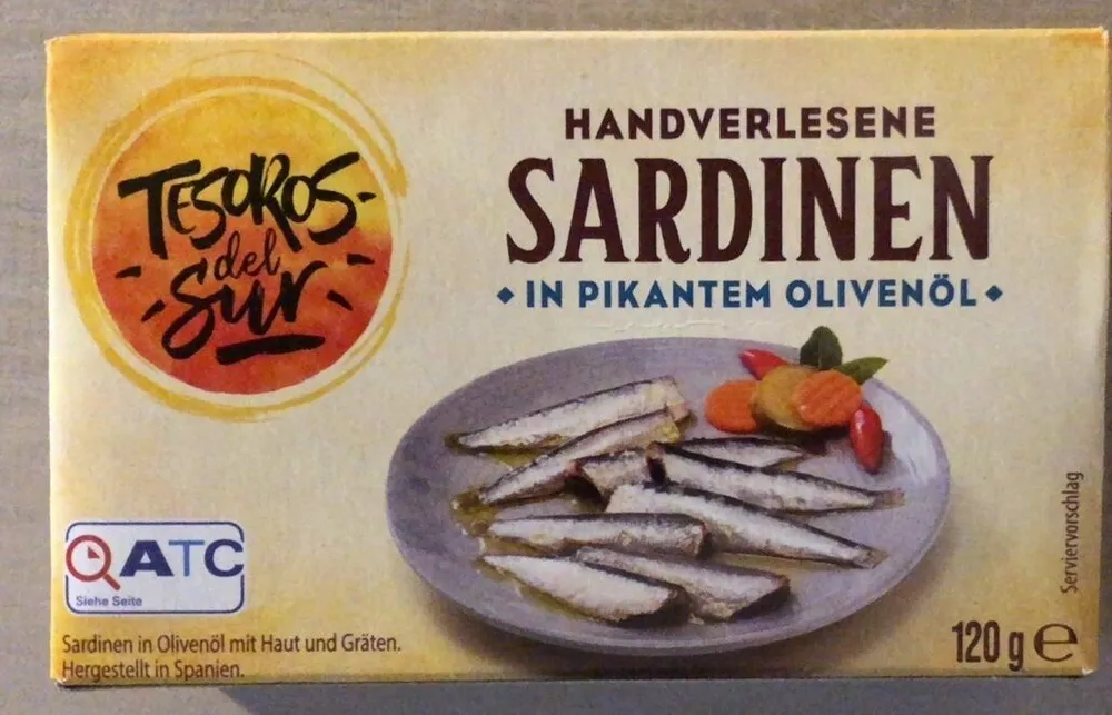Sardinen in pikantem Olivenöl, handverlesen