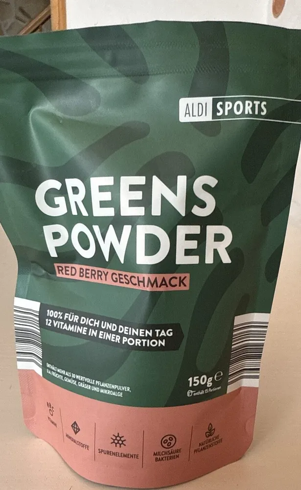 GREENS POWDER RED BERRY GESCHMACK