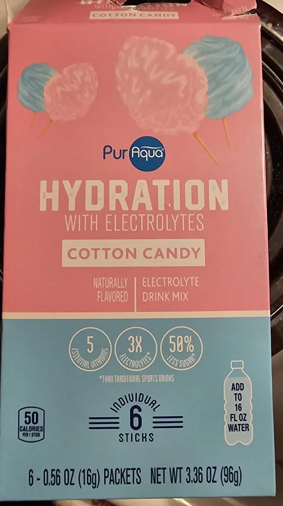 Hydration With Electrolytes Cotton Candy