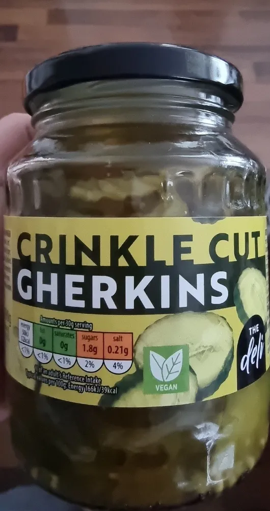 Crinkle Cut Gherkins