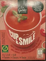 Suppe Tomate mit Basilikum