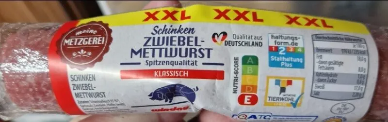 Schinken Zwiebel Mettwurst XXL