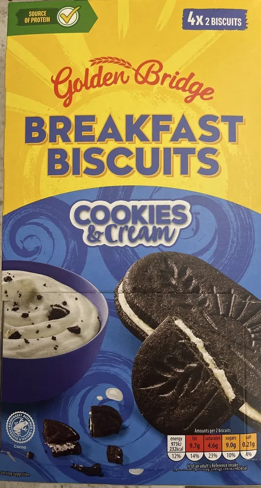 Breakfast Biscuits Cookies & Cream