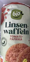 Linsenwaffeln Tomate-Paprike