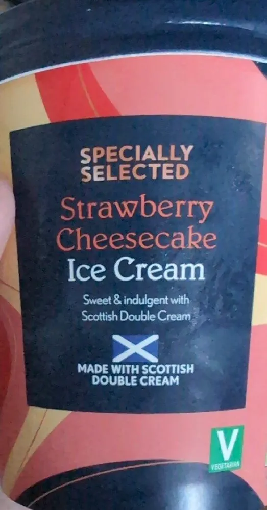 Aldi Specially Selected Strawberry Cheesecake Ice Cream