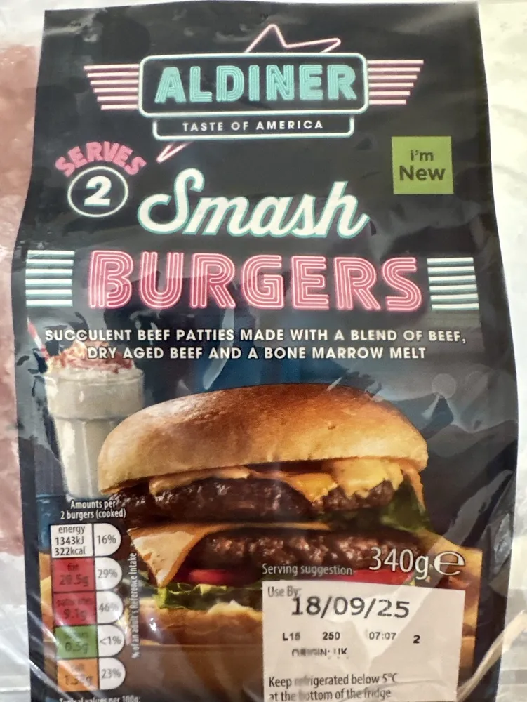 340ge ALDINER Smash BURGERS