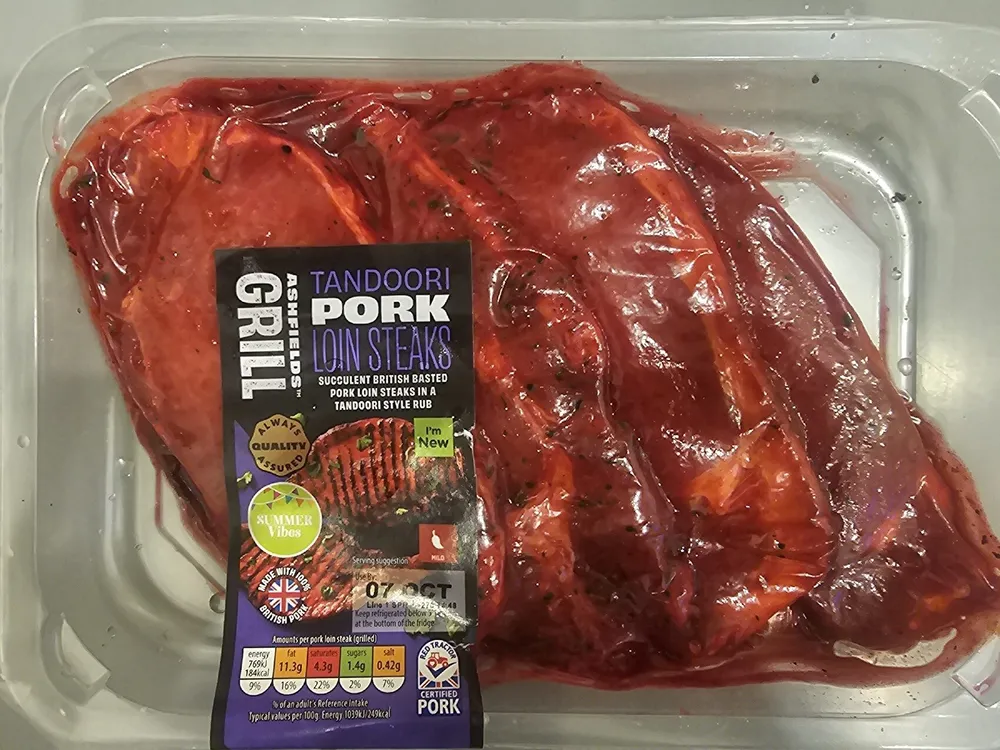 Tandori Pork Loin Steaks