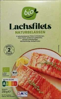 Bio-Lachsfilets naturbelassen