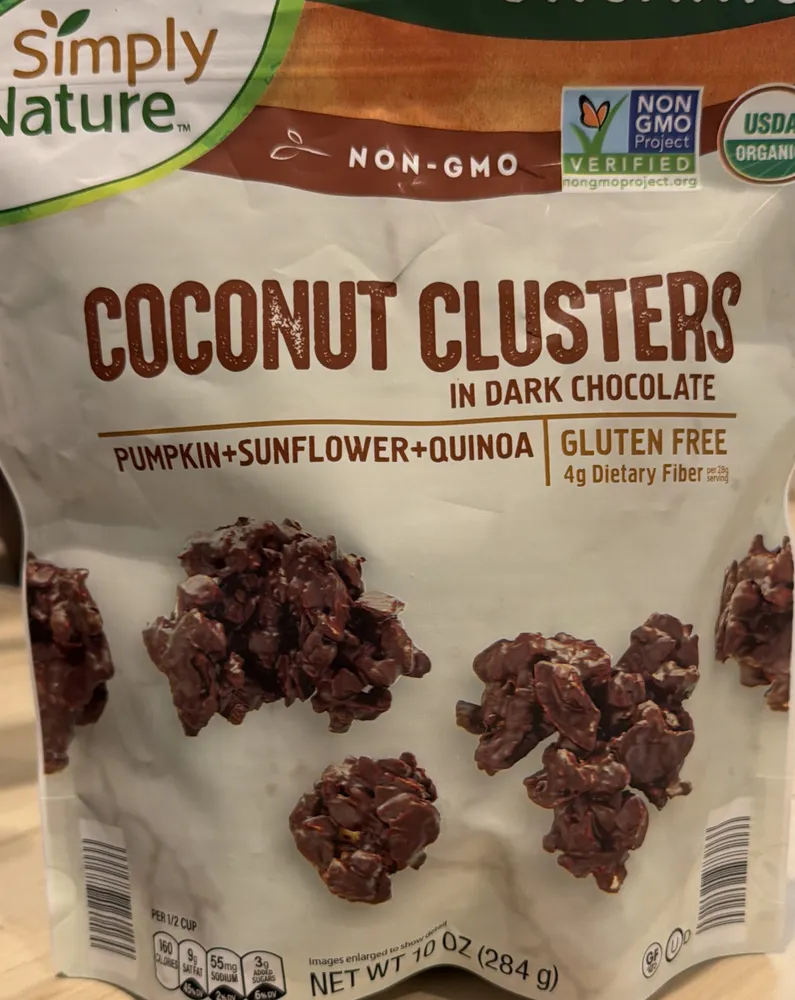 Coconut Clusters in Dark Chocolate