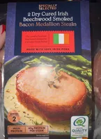 Dry Cured Irish Beechwood Smoked Bacon Medallion Steaks