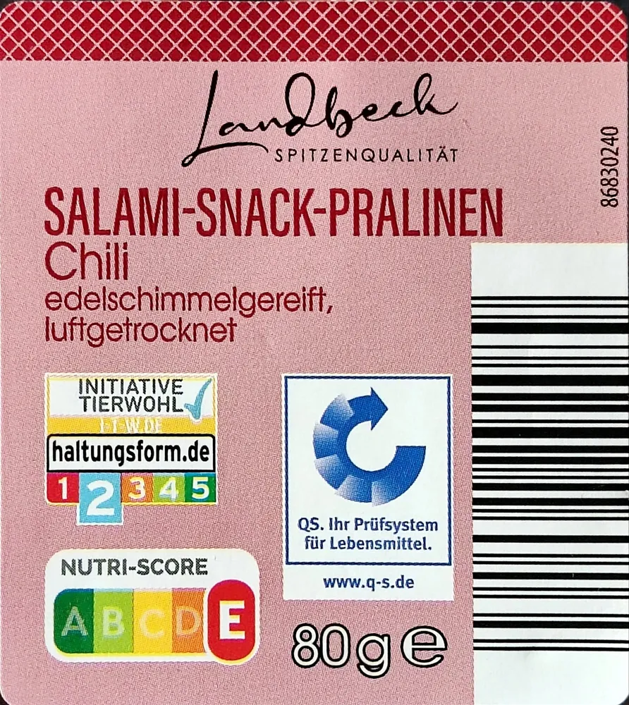 Salami-Snack-Pralinen - Chili