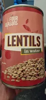 Lentils in water