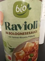 Bio-Ravioli Bolognese mit Spinat-Ricotta-Füllung