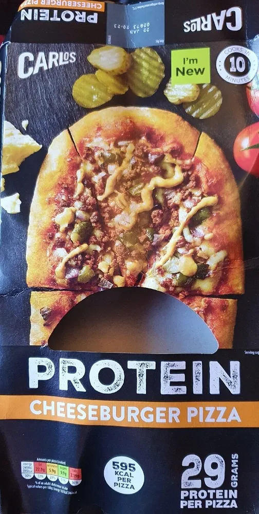 Protien Pizza Cheeseburger